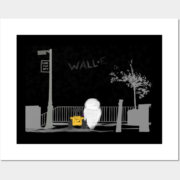 Wall · E - Manhattan love Wall Art by Uwaki